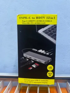 Type-C To HDTV 12 in 1 Adapter front